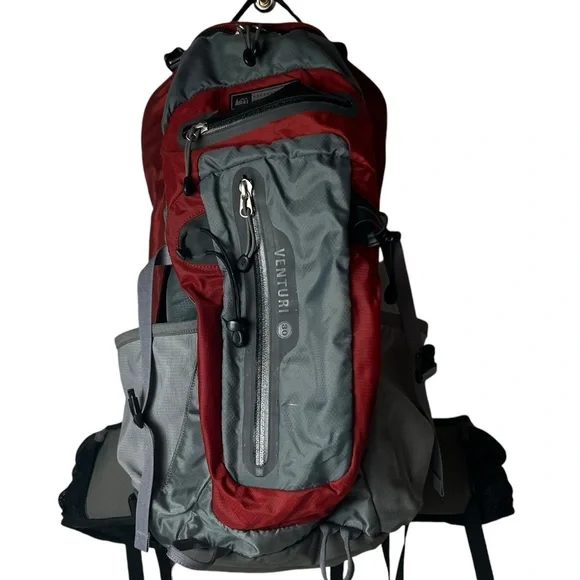 REI Bags Rei Venturi 3 Liter Litre Backpack Hiking Camping Bag Internal Frame Red Grey Poshmark